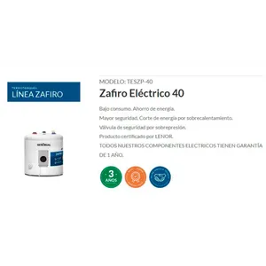 Termotanque Señorial TESZP-40 Zafiro Electrico 40 - Imagen 2