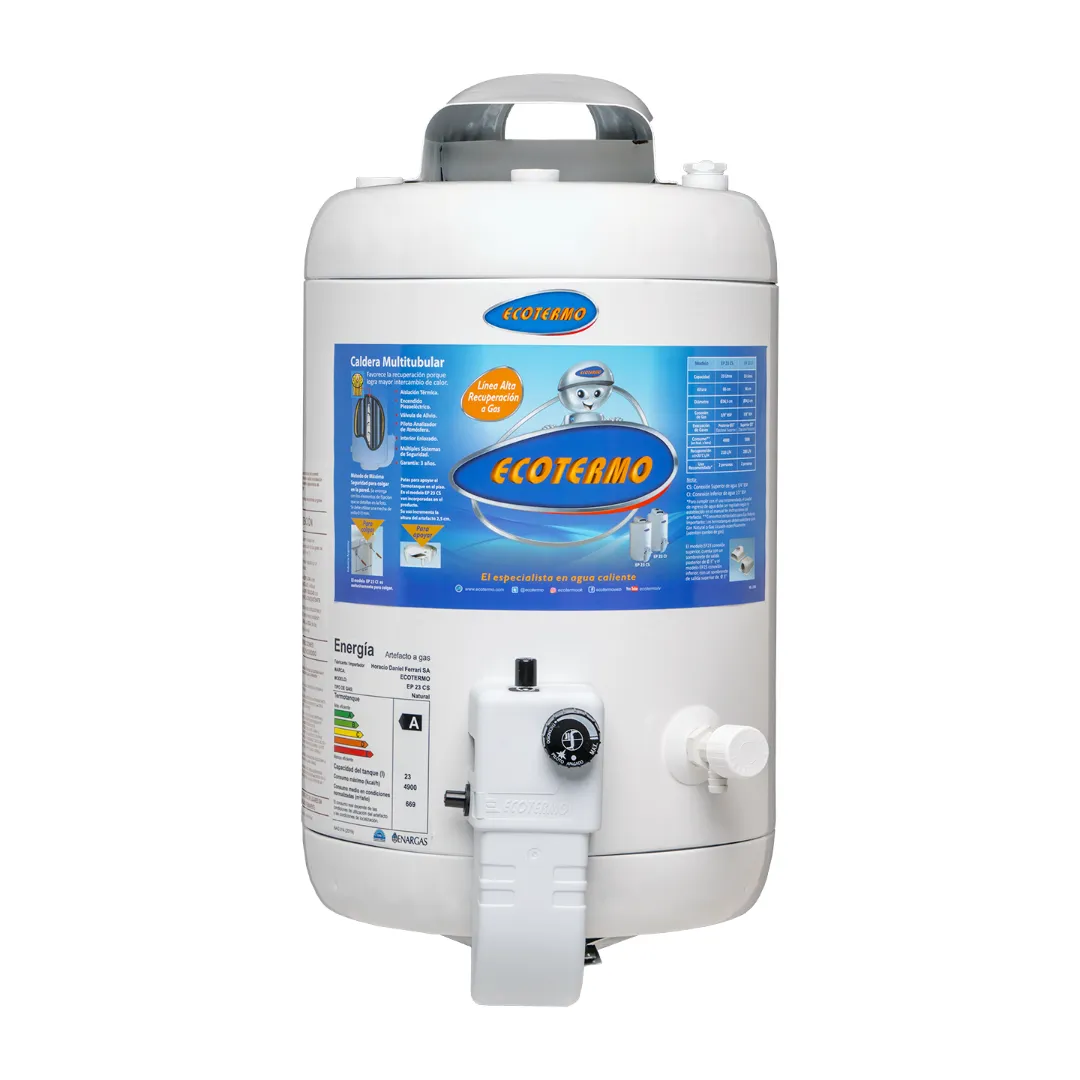 Termotanque a Gas Ecotermo 23 lts. CS Alta Recuperación