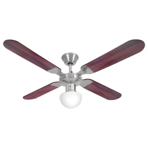 Ventilador de Techo Liliana (4 Aspas de madera con luz)