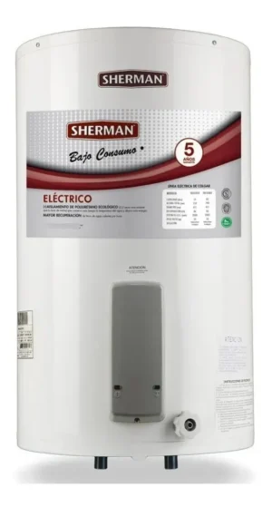 Termotanque Electrico Sherman 85 lts Carga Superior