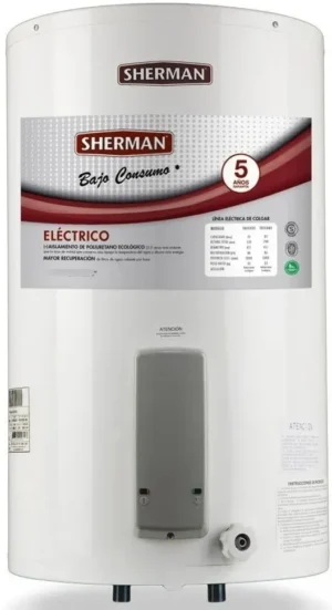 Termotanque Electrico Sherman 85 lts Carga Superior