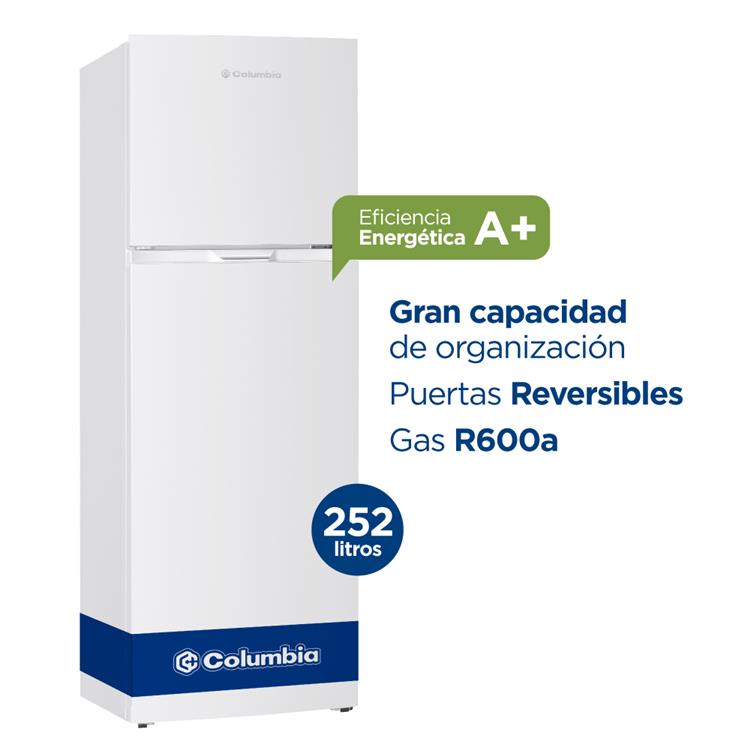 Heladera con Freezer Columbia 257Lts Con Tecnologia Cycle Defrots - Imagen 2
