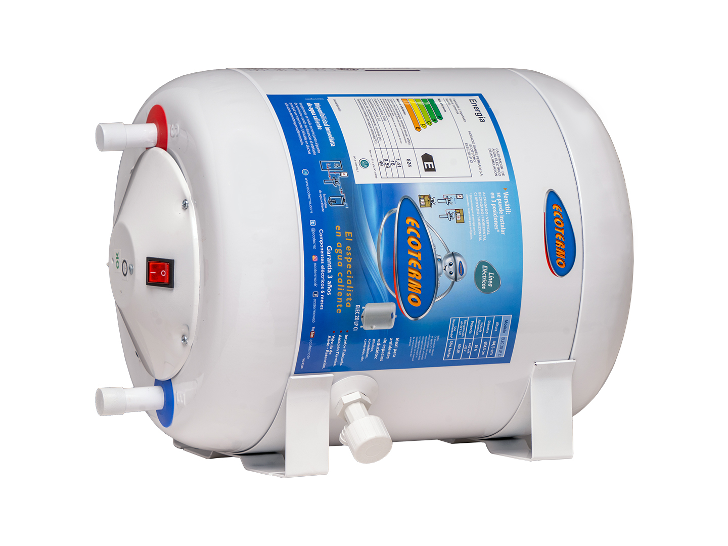 Termotanque Elèctrico Ecotermo Elec20 18Lts C/Inf - Imagen 3