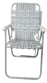 Reposera de Caño Trenzada Fija