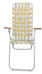 Reposera de Caño Trenzada 5 Posiciones