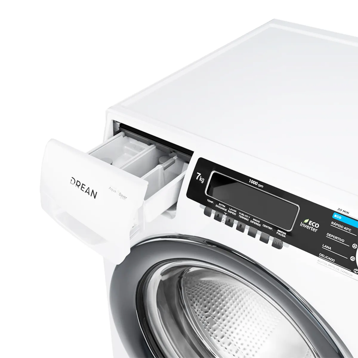 Lavarropa Automático Drean 7 kg 1000 rpm Blanco INVERTER (CF) - Imagen 3