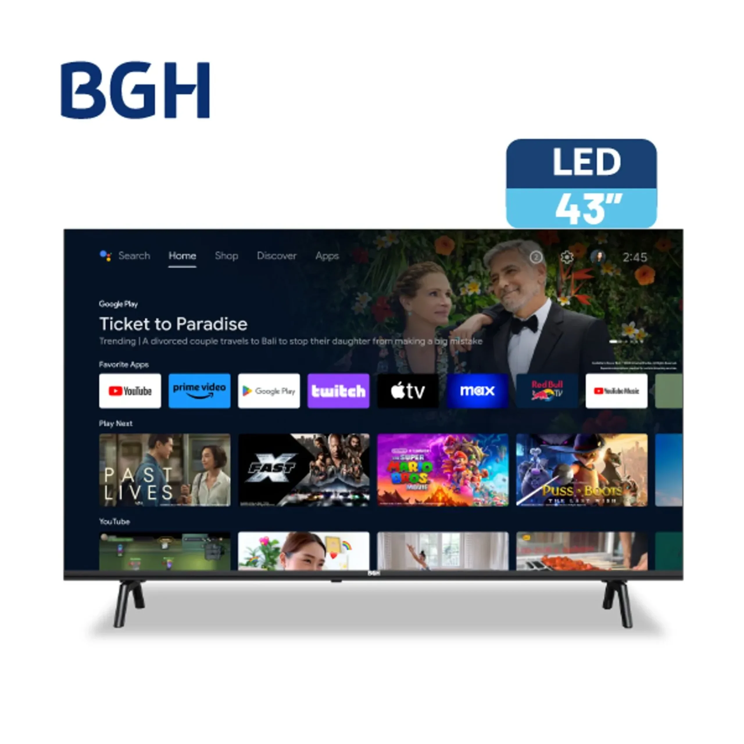 TV BGH 43" (Sistema Operativo Android)